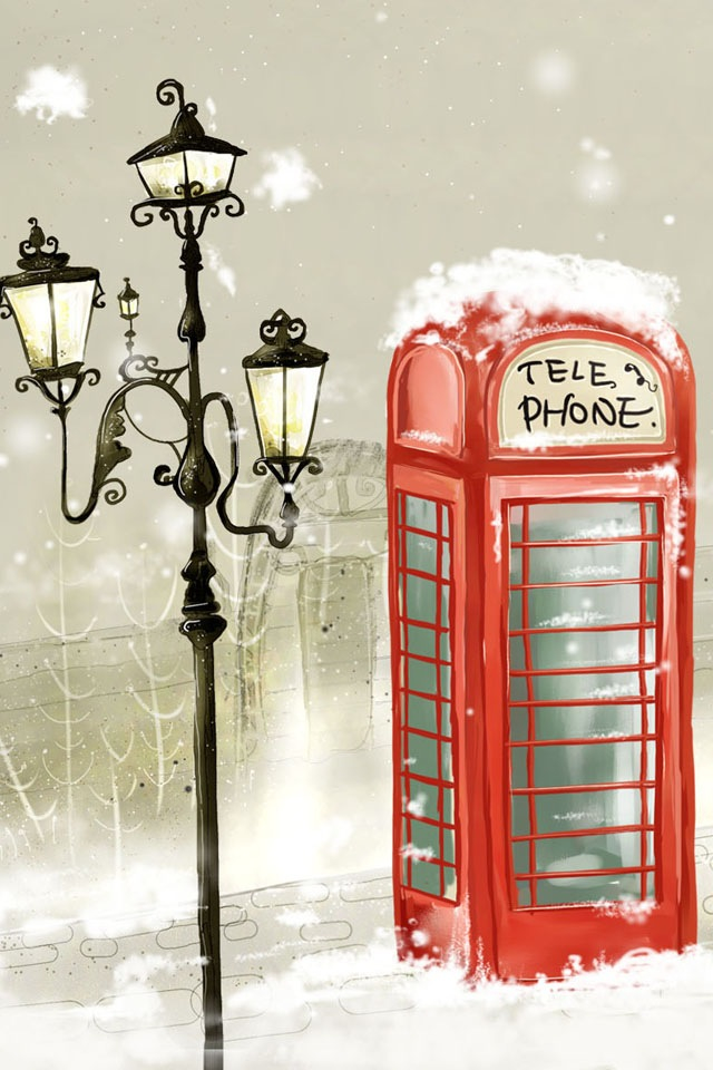 London iPhone Wallpaper Christmas