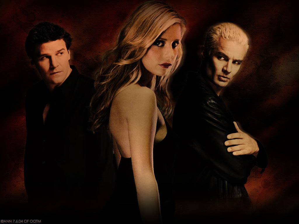 Angel Buffy Spike Vs Wallpaper
