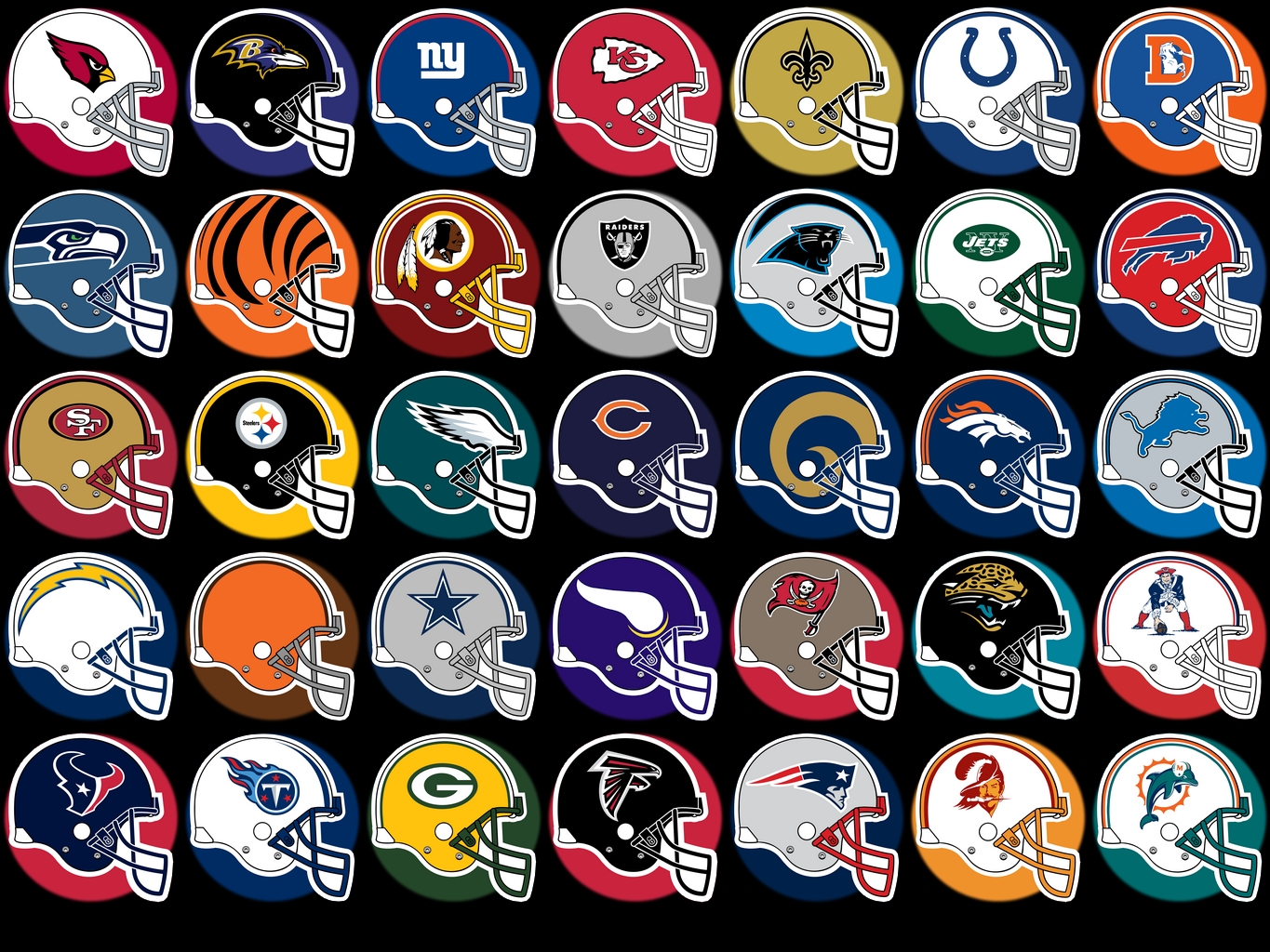 Which Nfl Team Has Logo On One Side Of Helmet