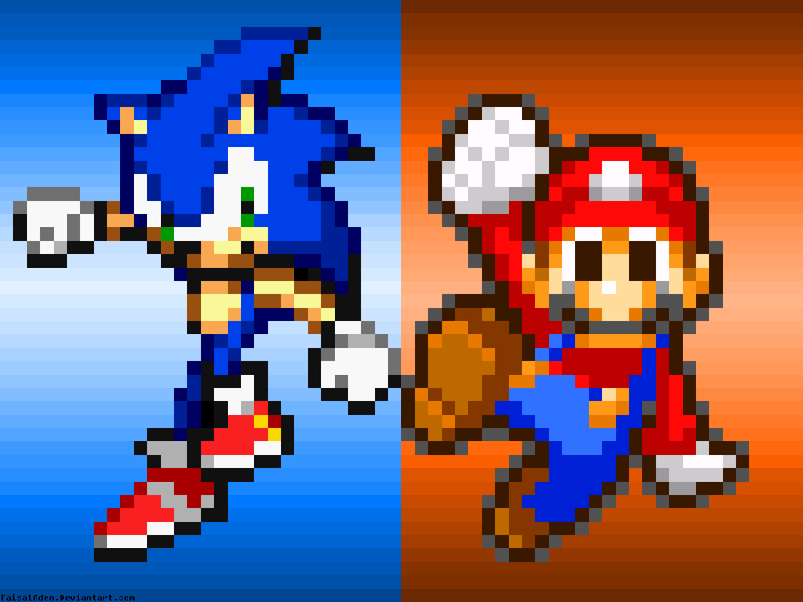 Mario And Sonic By Faisaladen