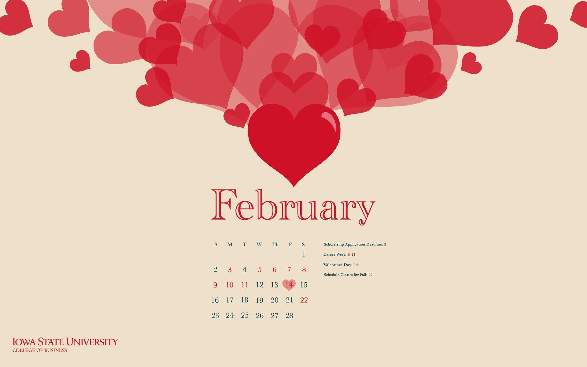 February Desktop Wallpaper