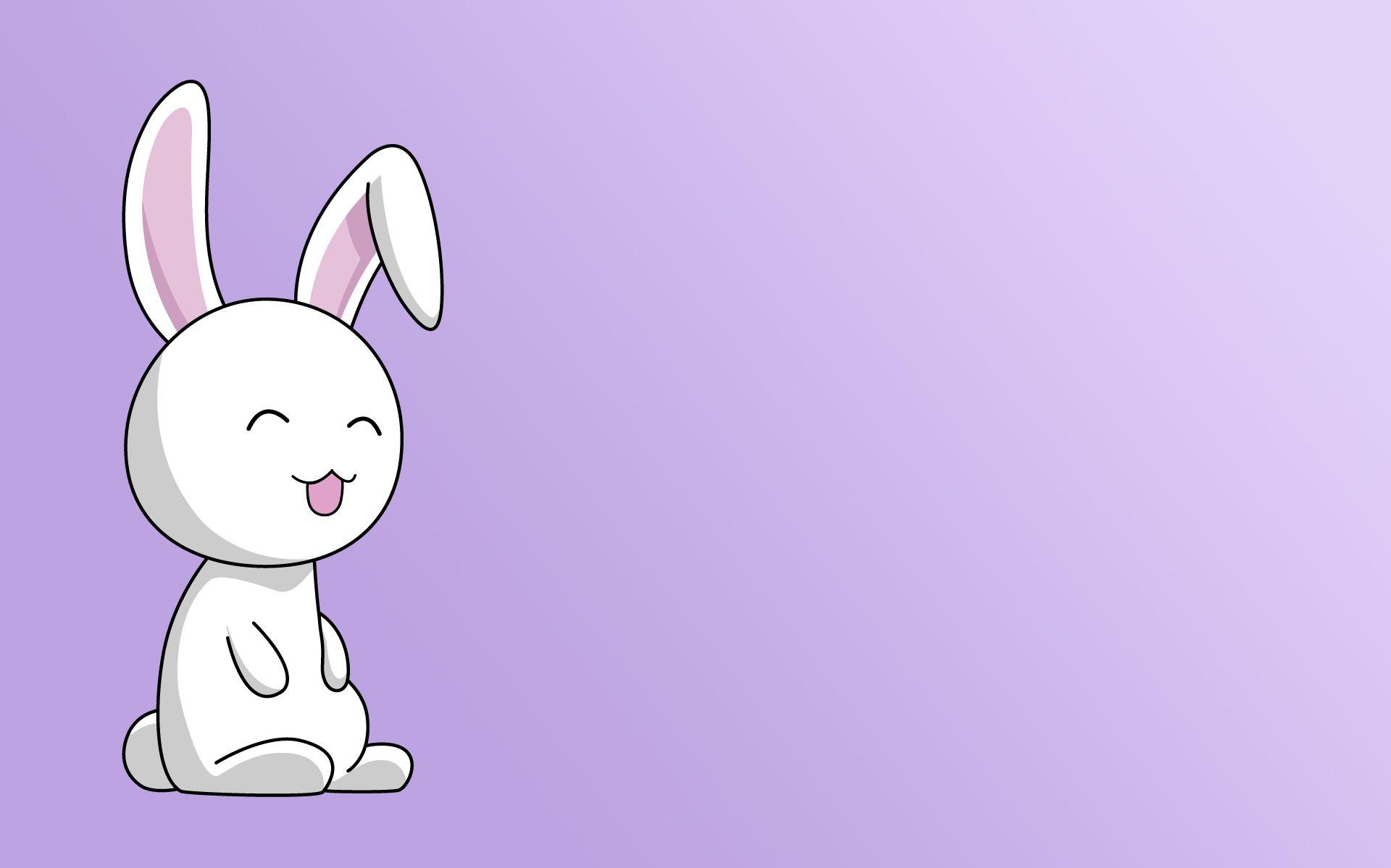Purple Bunny Background Wallpaper Easter Cute