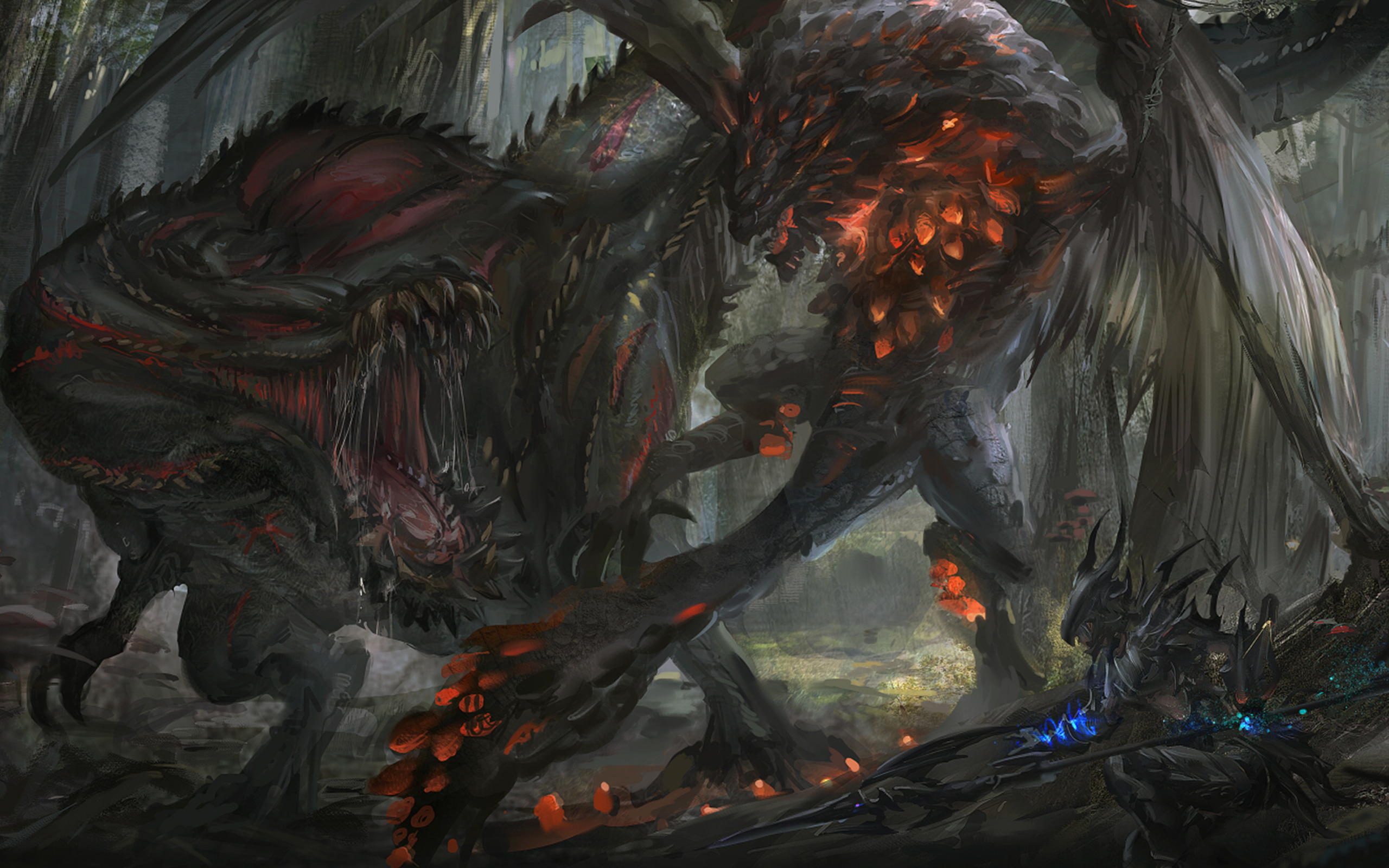 Wallpaper Of Video Game Deviljho Monster Hunter