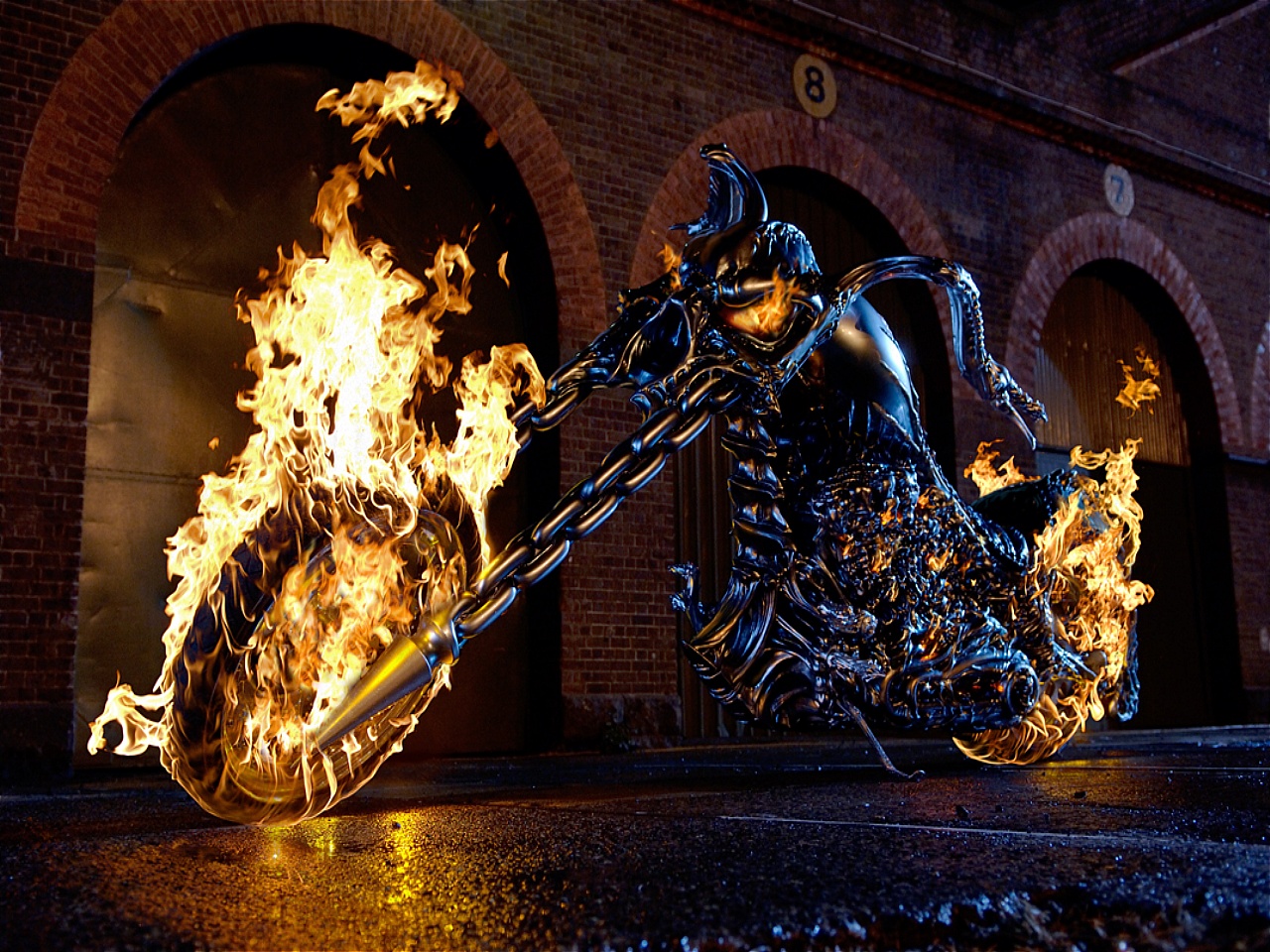 Ghost Rider Achtergrond Afbeelding Wallpaper Picture