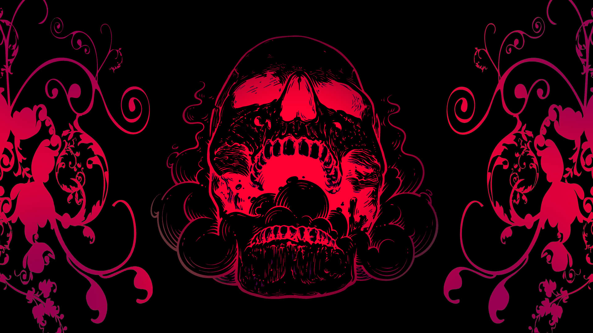 Black Skeleton Wallpaper