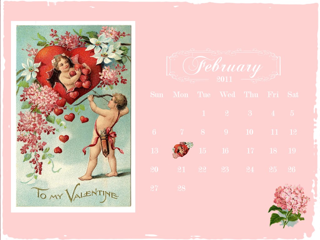 Vintage Valentines Day Desktop Wallpaper The Darling Valentine