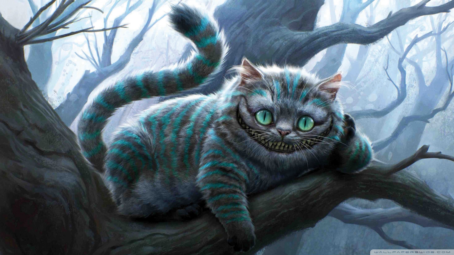Alice In Wonderland Chesire Cat Stephen Fry Voice Big Smile