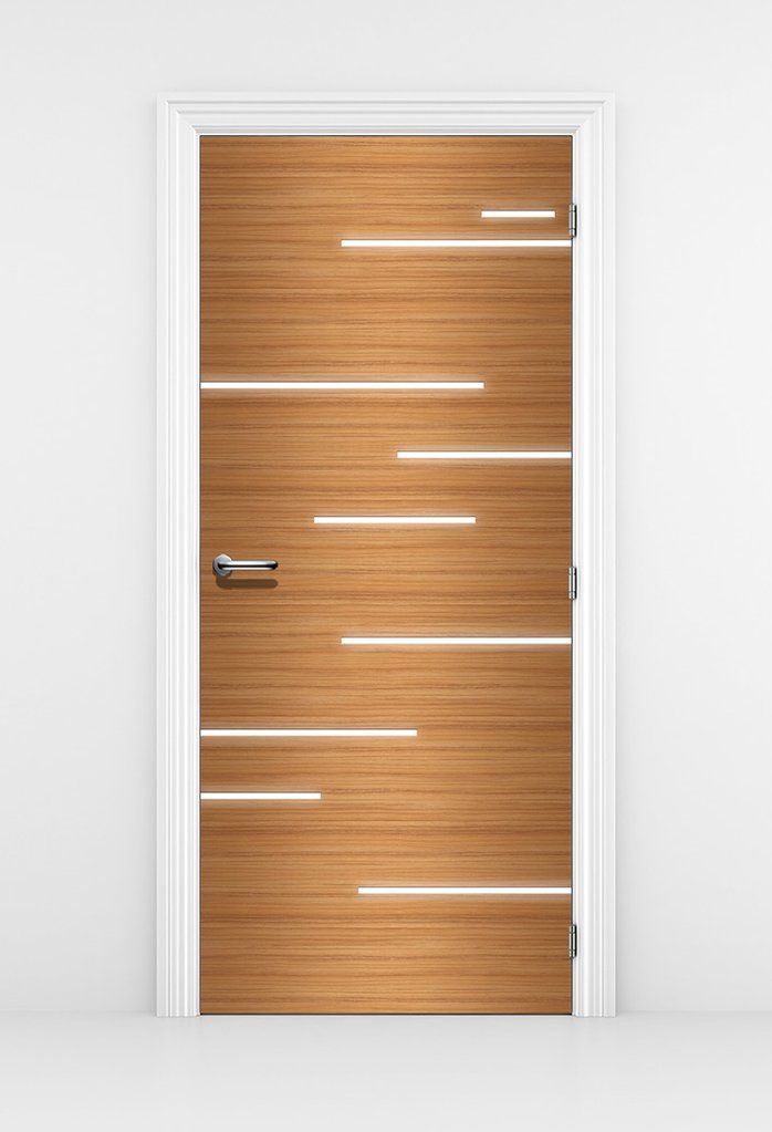 Cocobolo Door Wallpaper With Light Streaks Design Modern