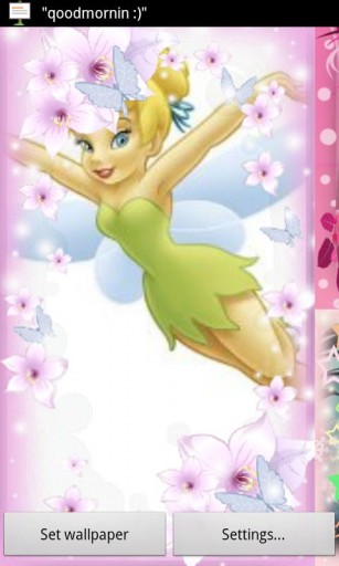 Bigger Tinker Bell Live Wallpaper HD For Android Screenshot