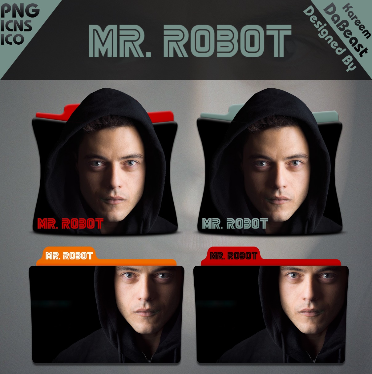 Mr Robot Tv Folder Icon By Kareembeast