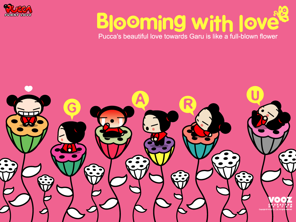 Pucca Wallpaper With Pink Background Kawaii