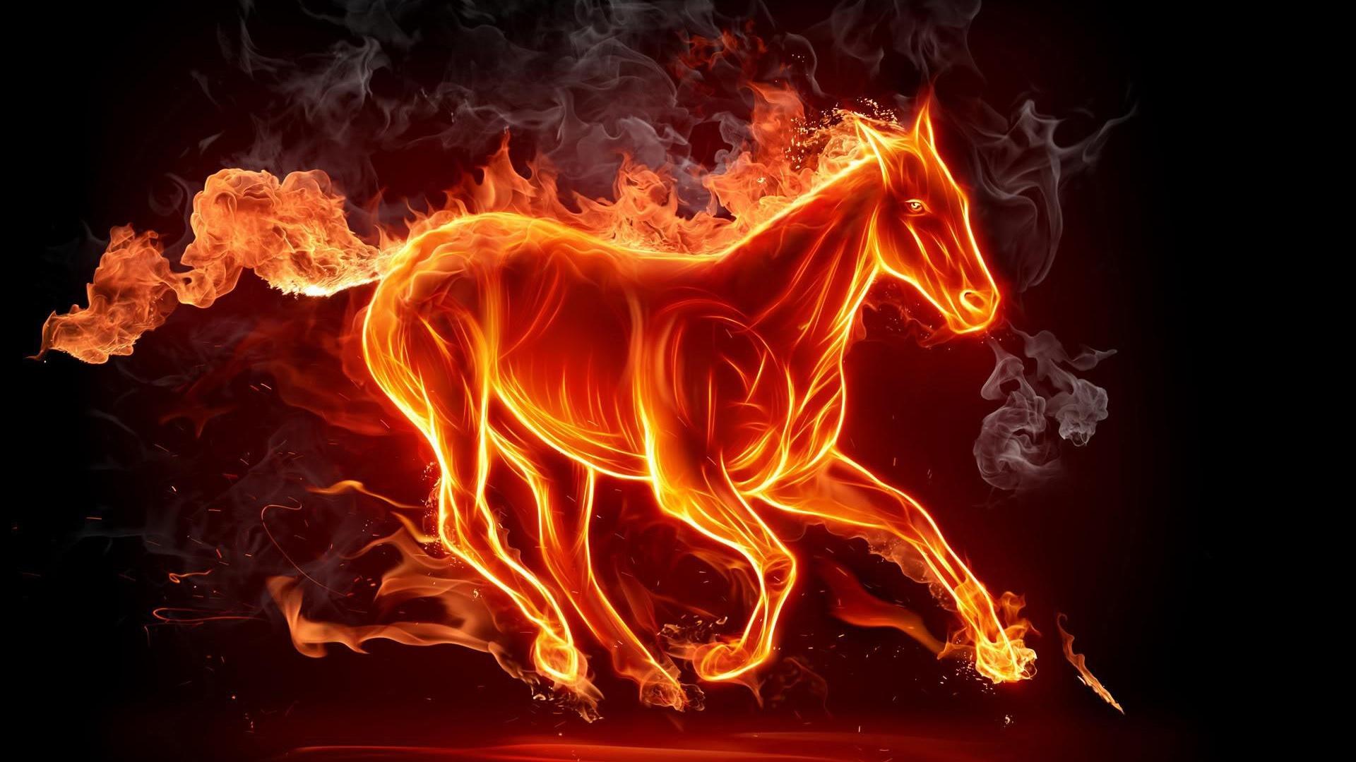 Fire Horse Awesome Wallpaper HD1080p