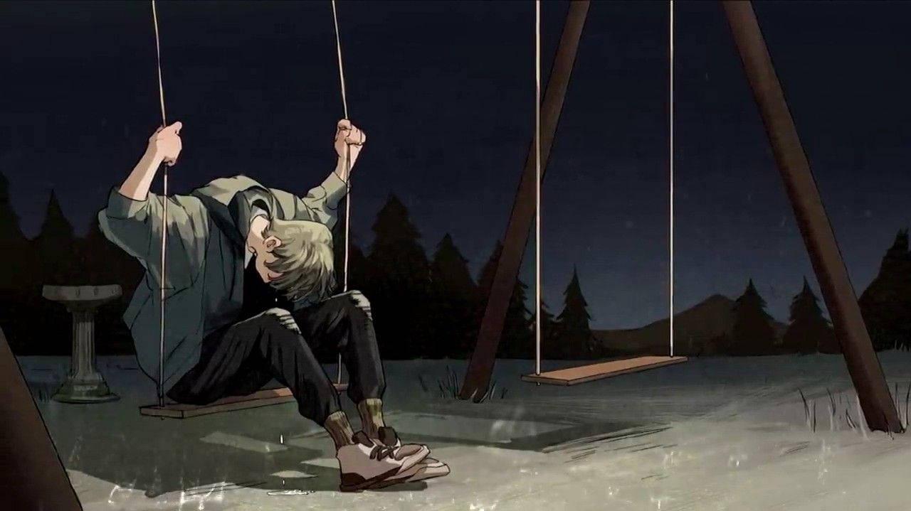Anime Boy Sad Aesthetic Wallpaper