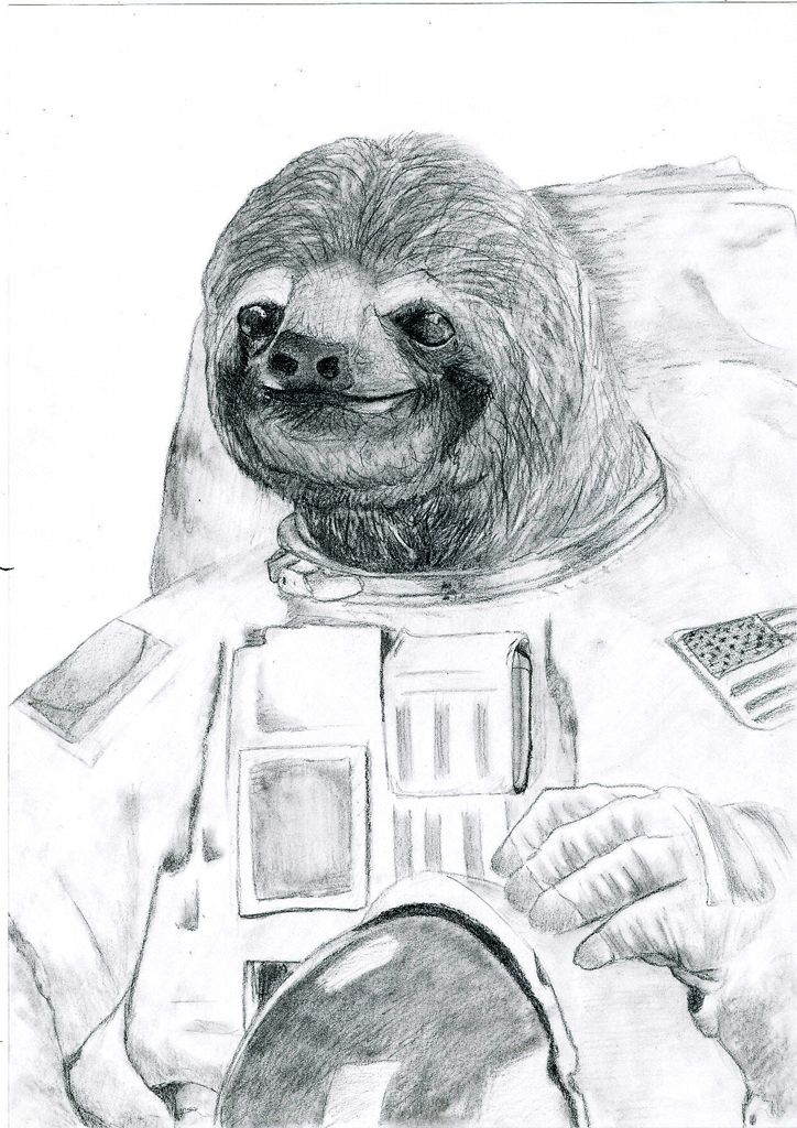 Sloth astronaut by VelikiSob