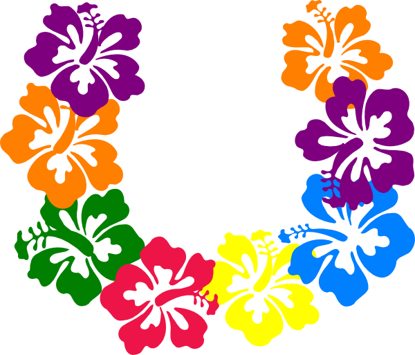 Hibiscus Lei Clip Art At Clker Vector Online Royalty