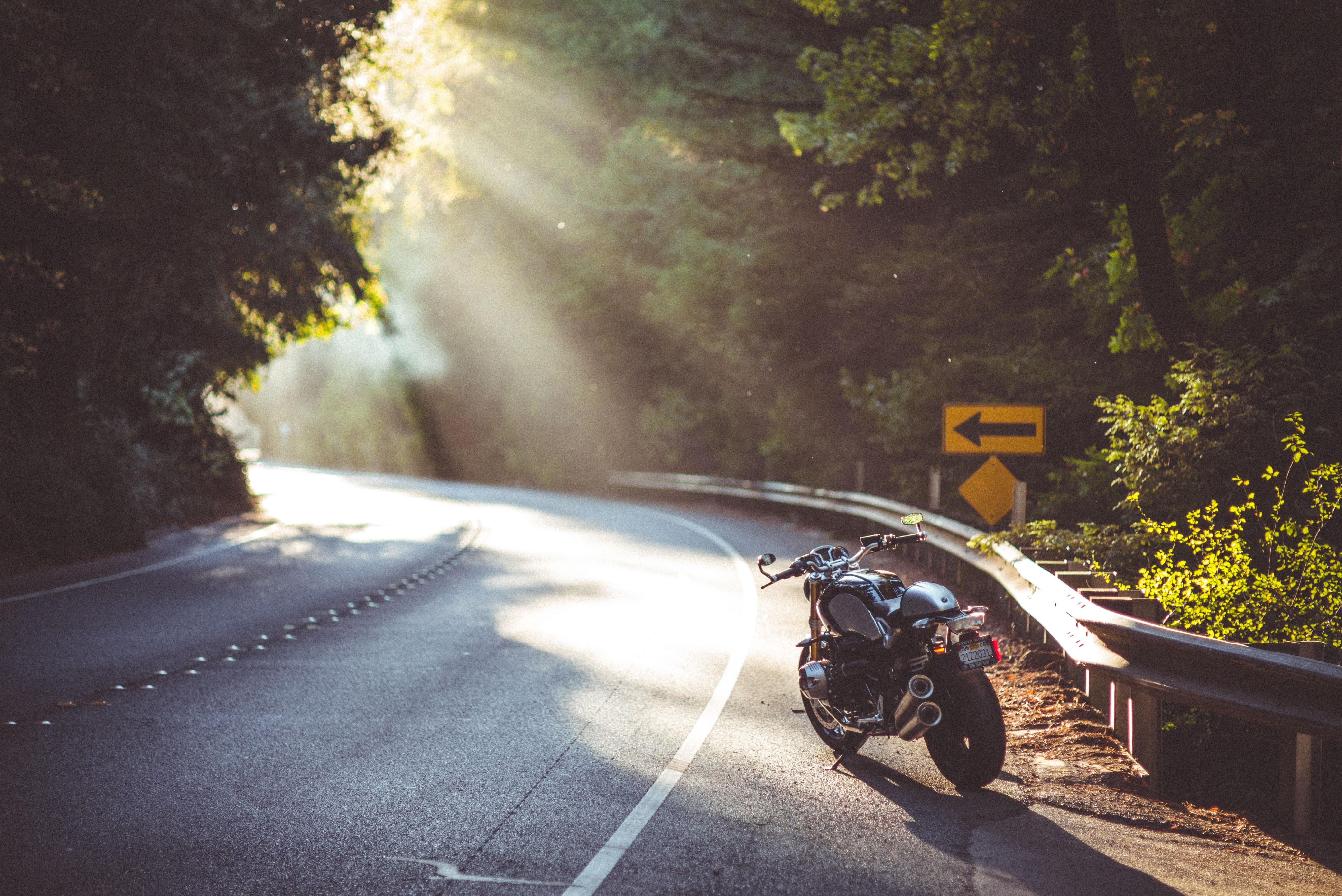 Sun Rays Highway Motorcycle Bmw Wallpaper