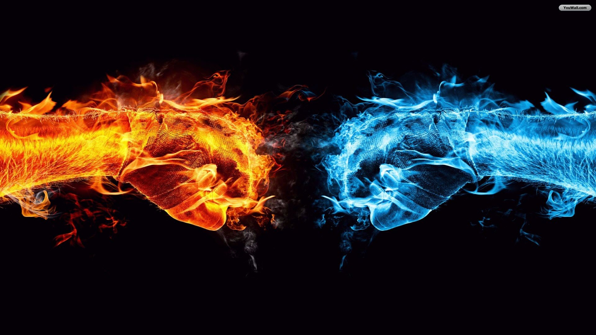 Fire And Ice Conflict Wallpaperjpg For