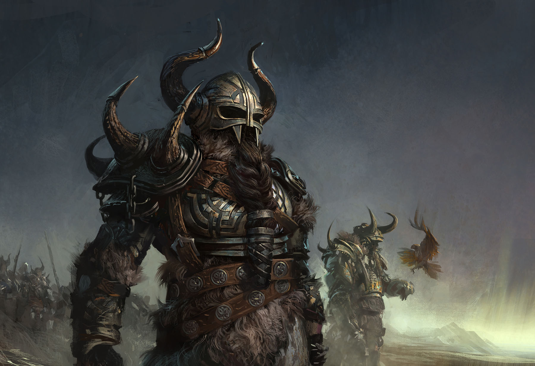 Viking Warriors Video Game Wallpaper Background
