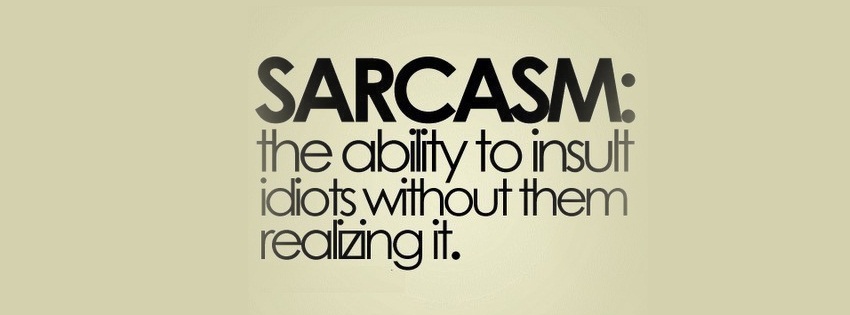 sarcasm facebook cover