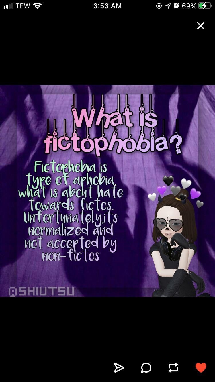 I Found This On Talking About Fictophobia Fictosexual