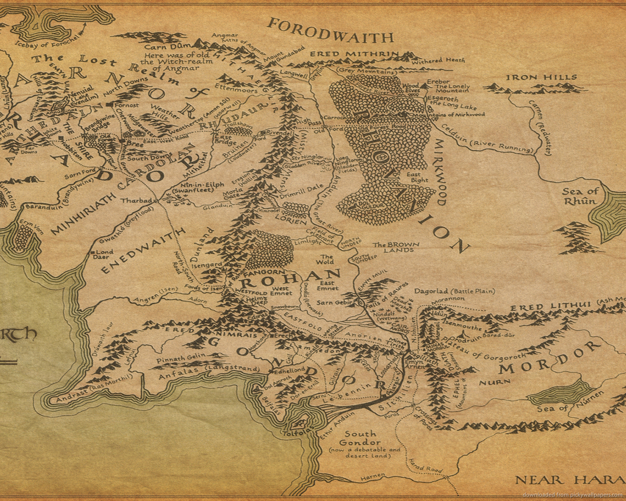 map of middle earth