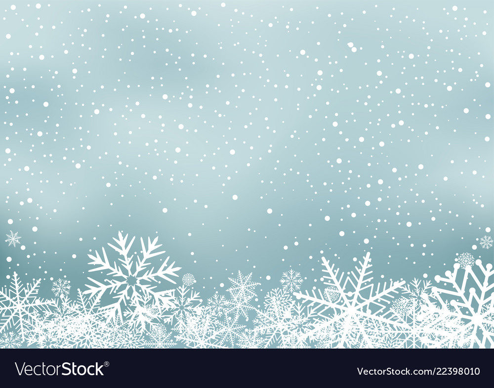 Winter holiday background with snow Royalty Free Vector