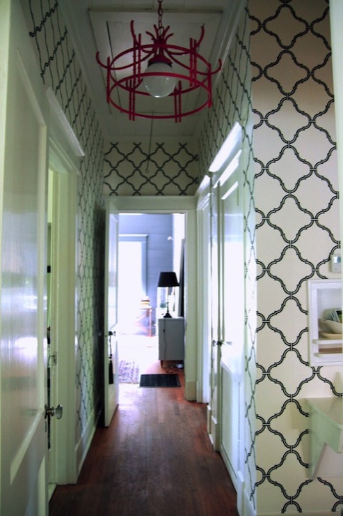 Quatrefoil Wallpaper Trellis Moroccan Gray
