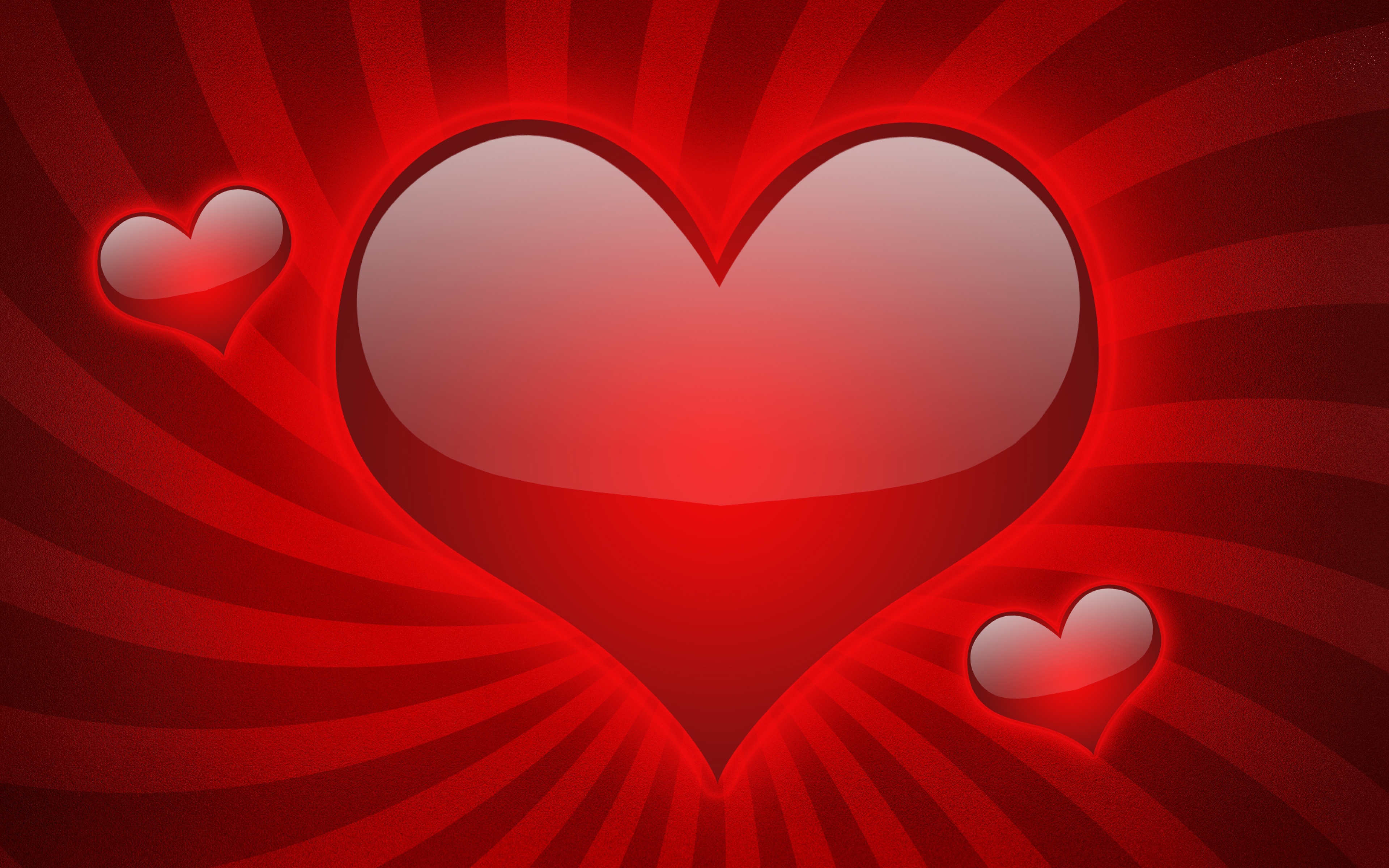 HD Red Heart Desktop Love Wallpaper