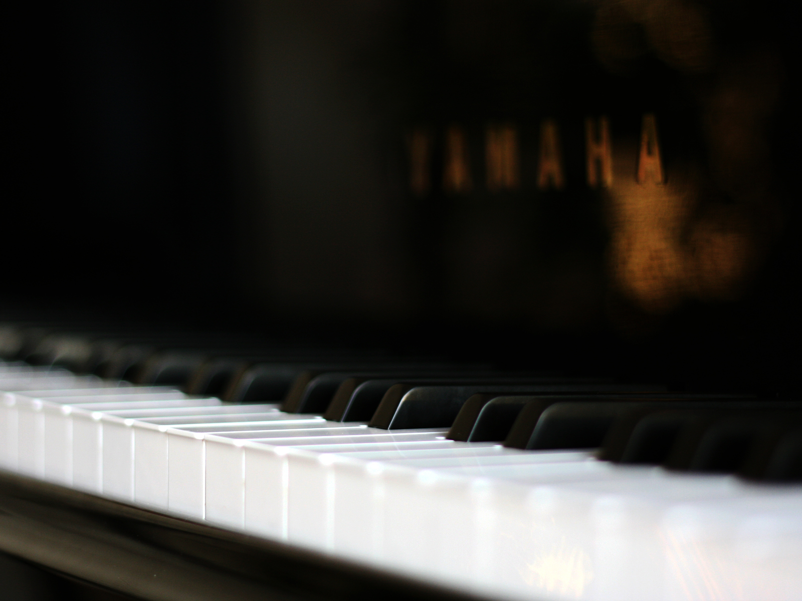 Yamaha Piano Keyboard Close Up Blurred HD Wallpaper