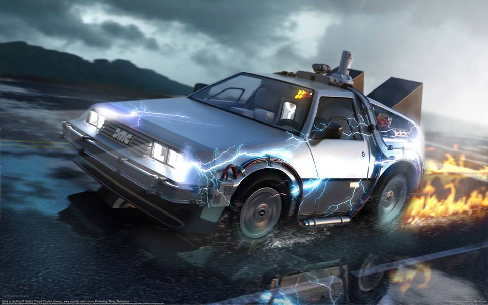 Would You Like Delorean Background Back To The Future