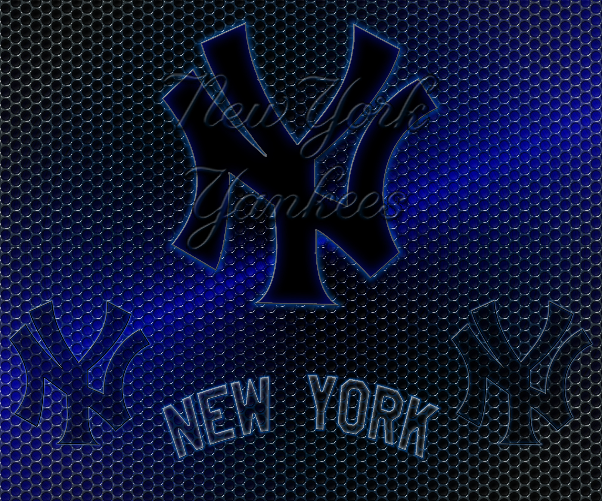Yankees Wallpaper For iPhone New York Logo Grid