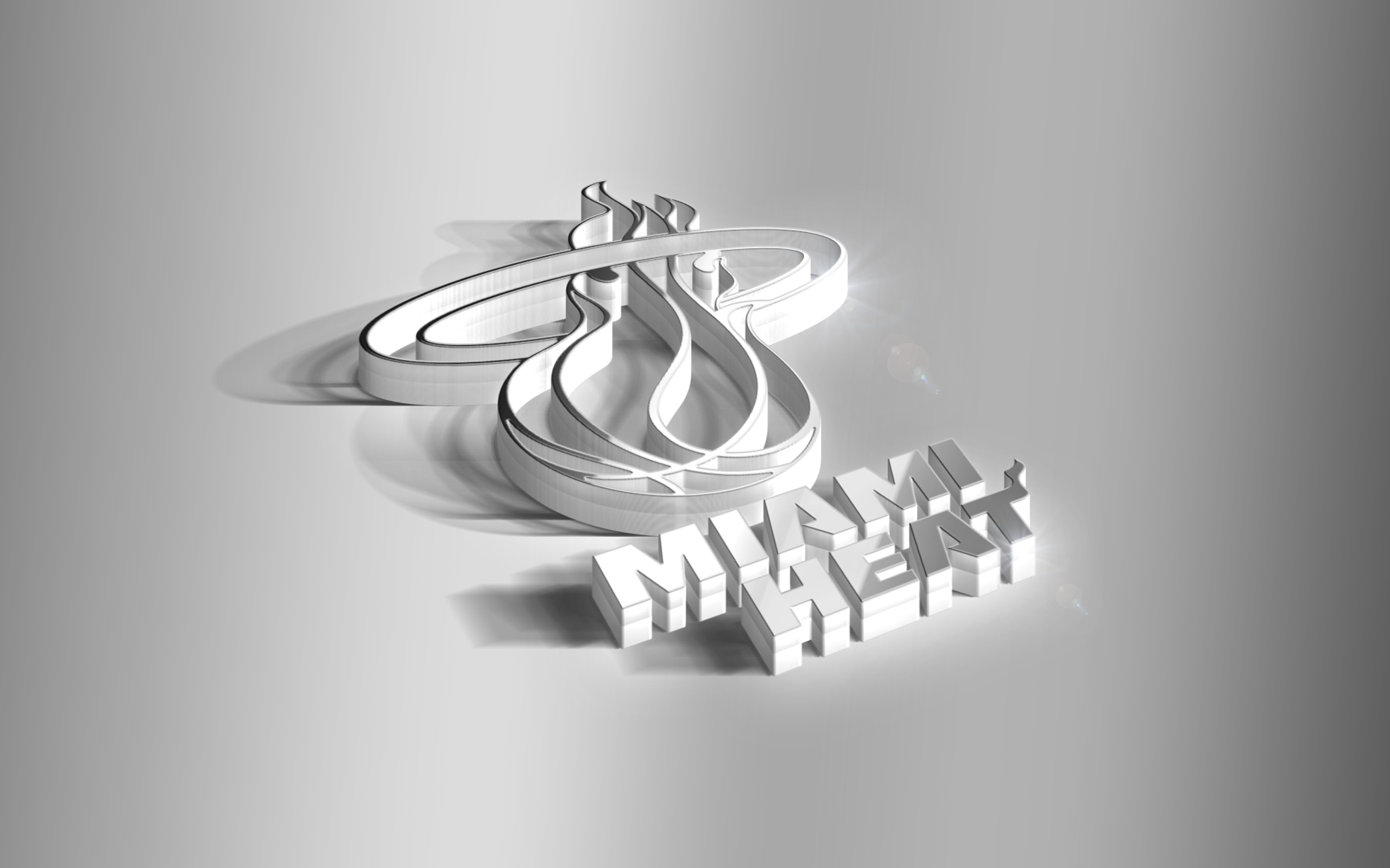Wallpaper Of 3d Basketball Logo Miami Heat Nba Background HD