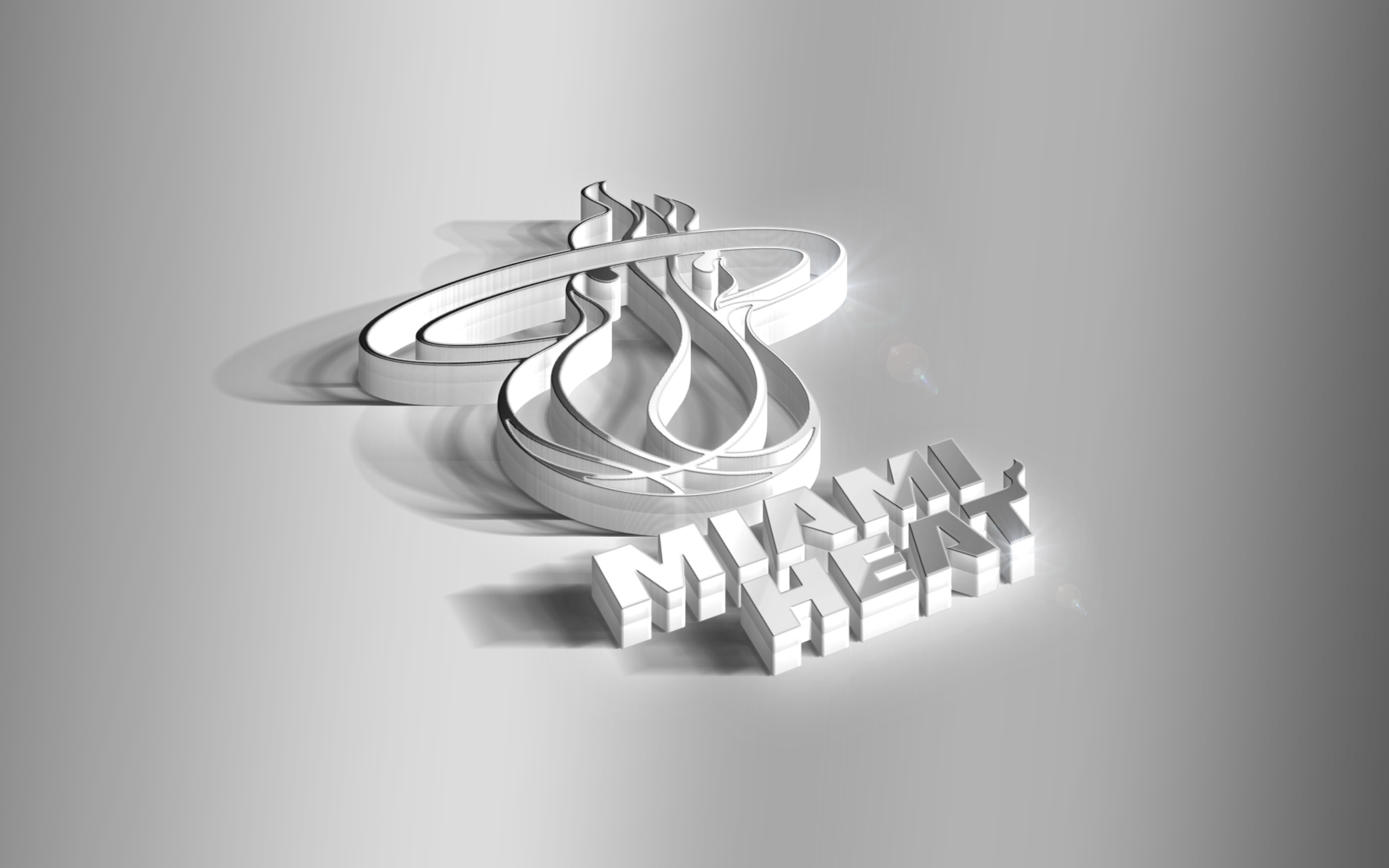 Wallpaper Of 3d Basketball Logo Miami Heat Nba Background Hd