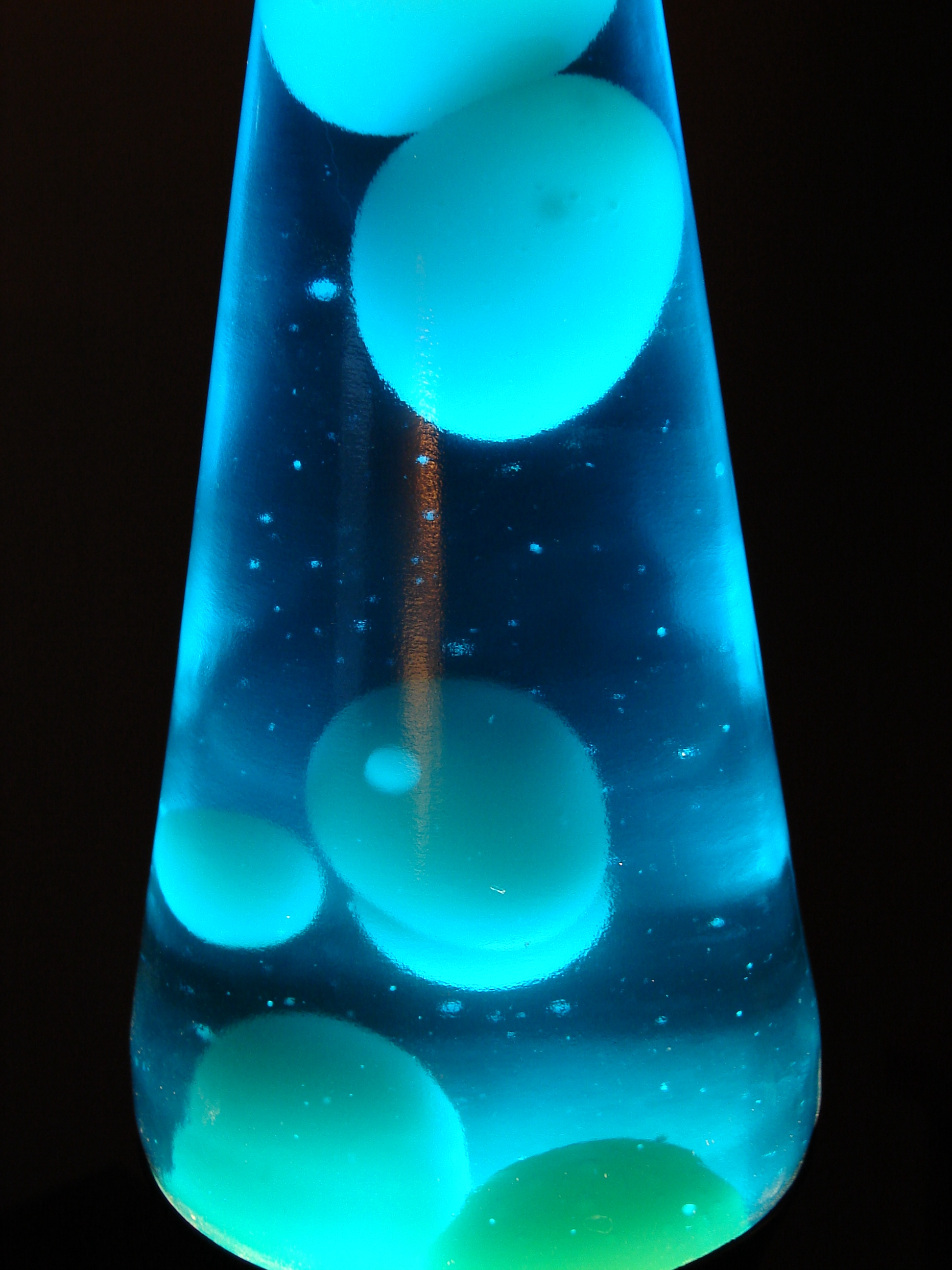 Blue Lava Lamp Melted Wax By Fantasystock