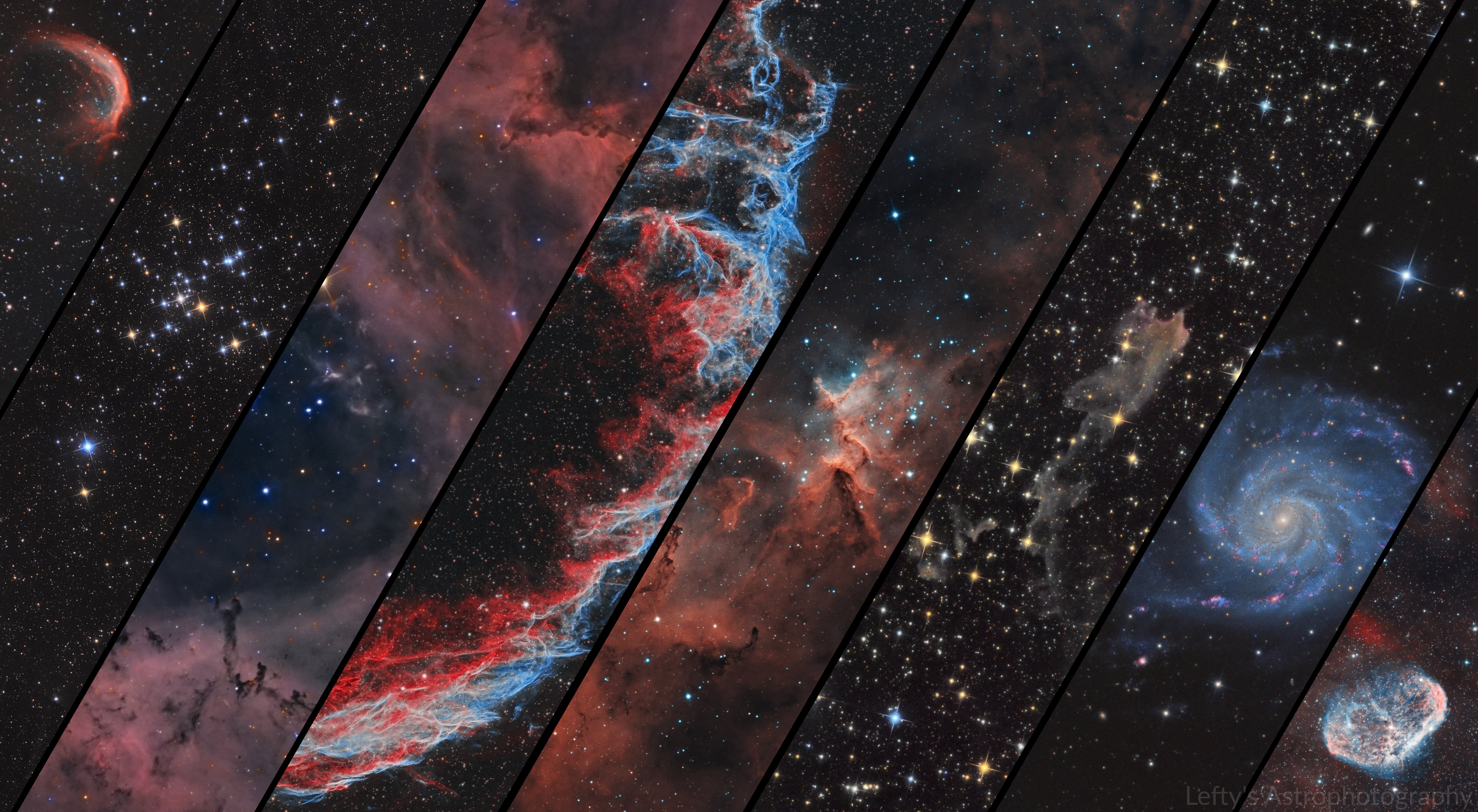 I Made An 8k Wallpaper Of Some My Favorite Deep Sky Objects