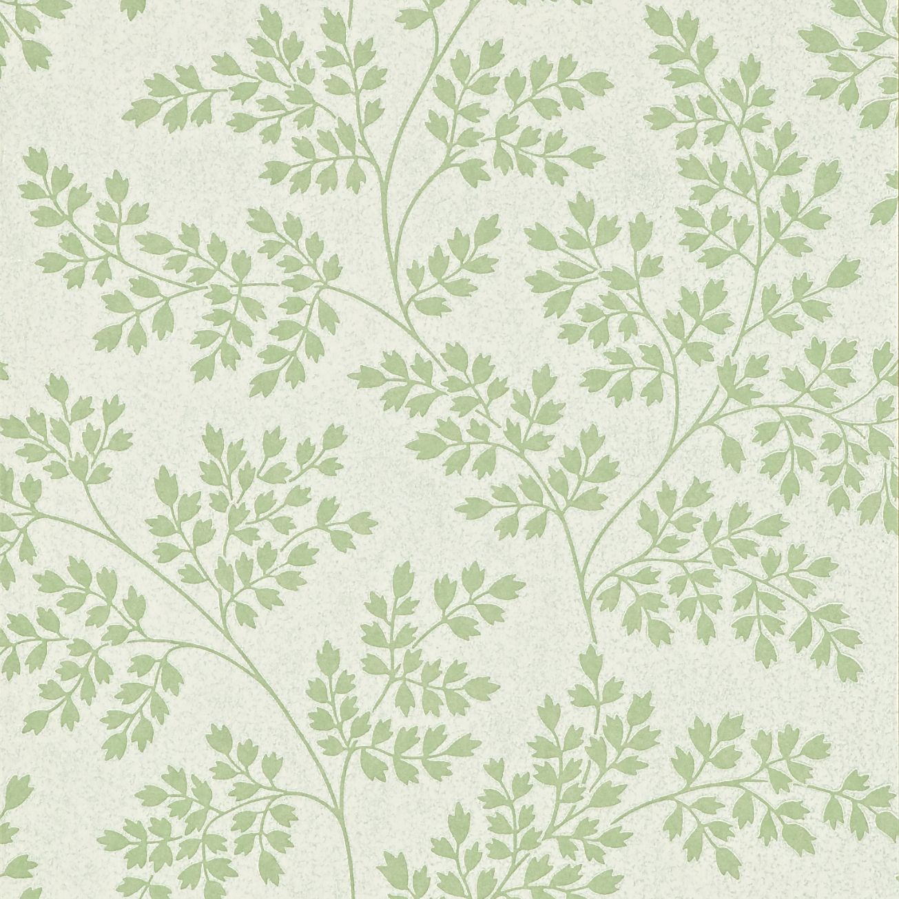 Leaf Wallpaper Design Green Ivory