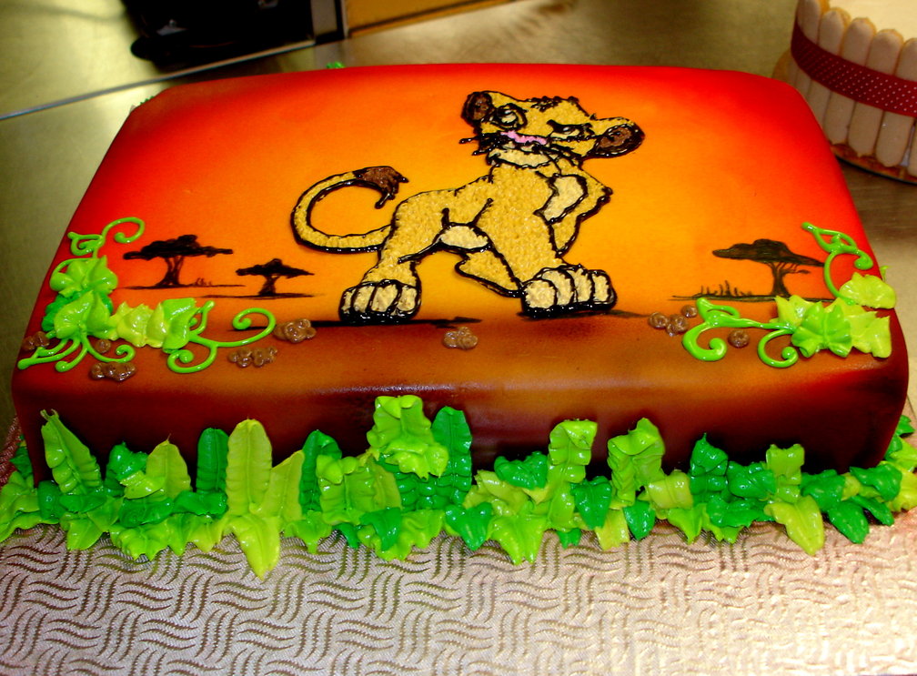 lion king cake 2 by buttercreamfantasies on