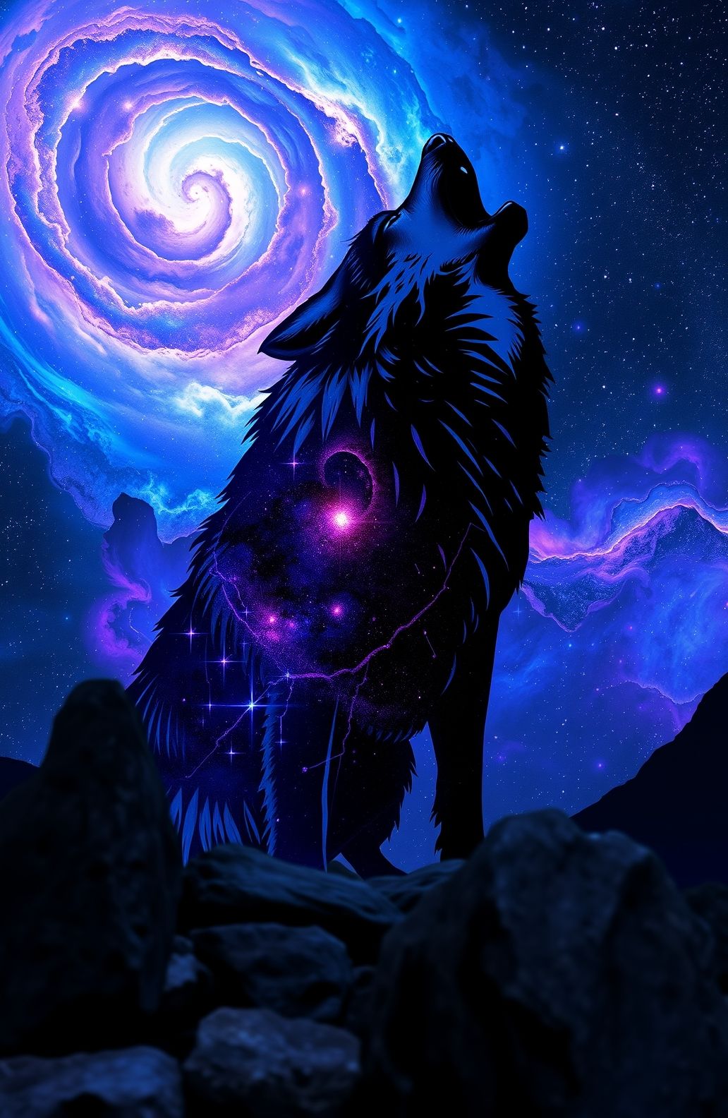 Galaxy Wolf Wallpaper