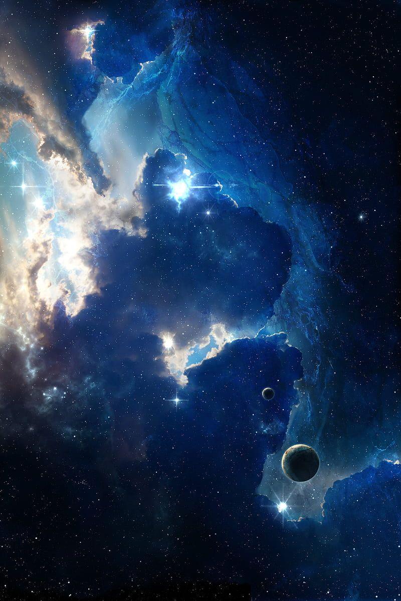 Nebula Stars Shine Galaxy Space HD Mobile Wallpaper