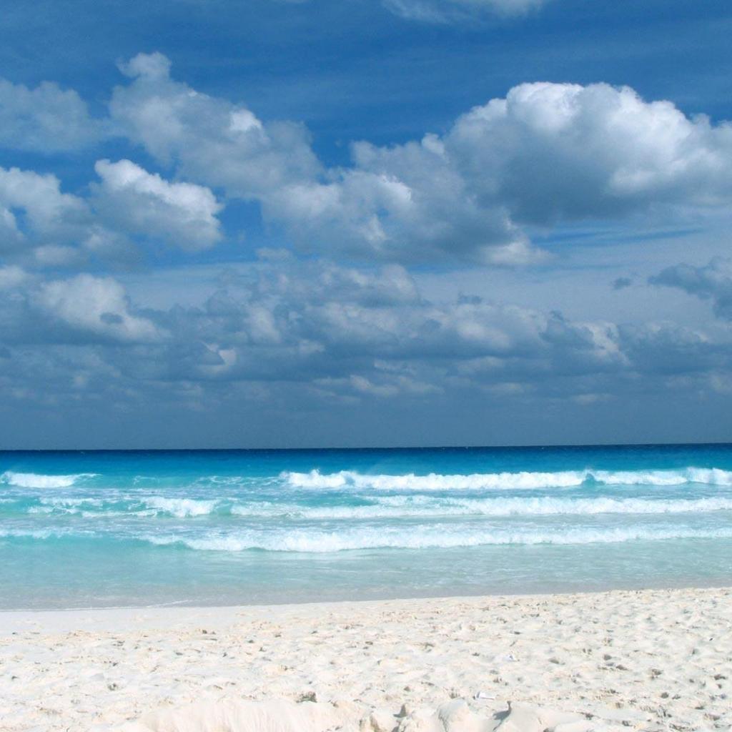Cancun Shore iPad Wallpaper Pixel Nature HD