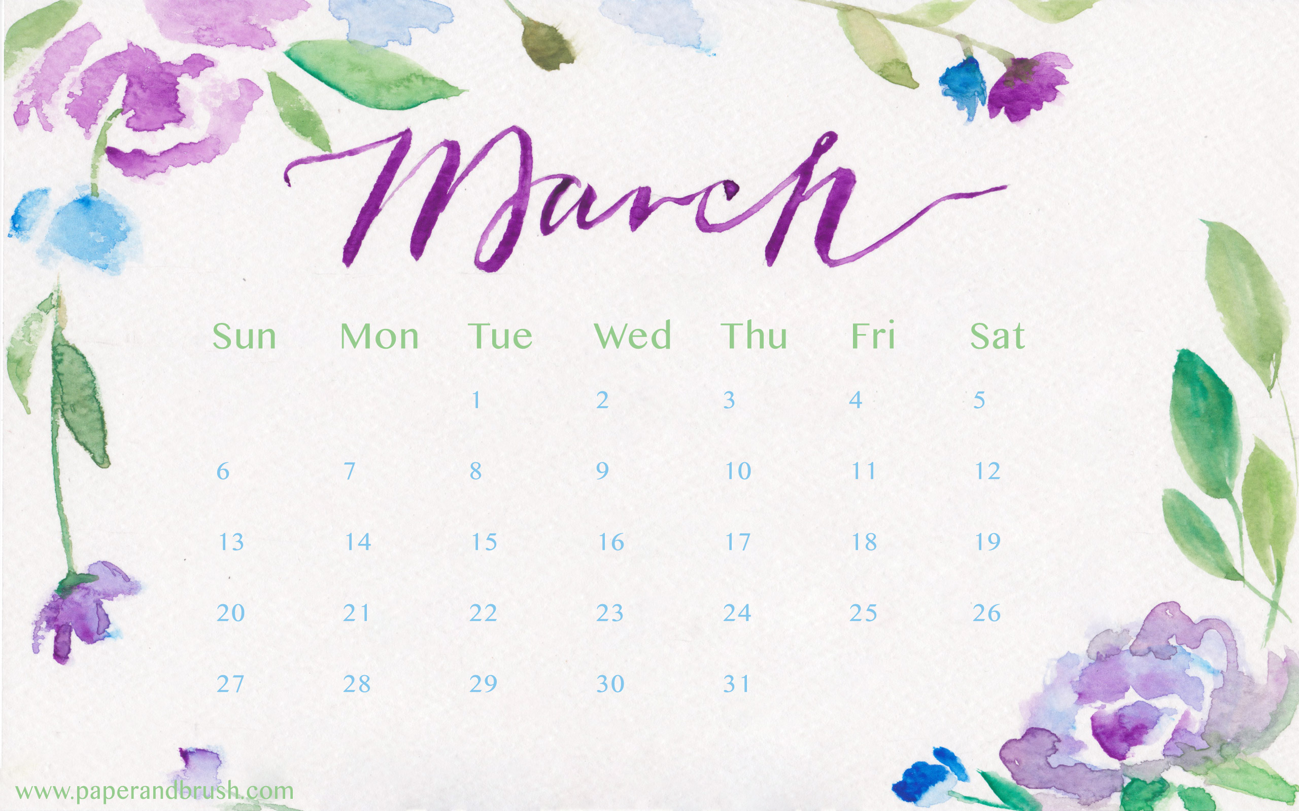 Top March Calendars Wallpaper For