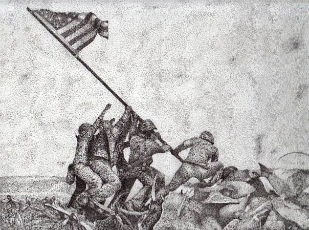 Iwo Jima Flag Raising By Dthmgntc2008