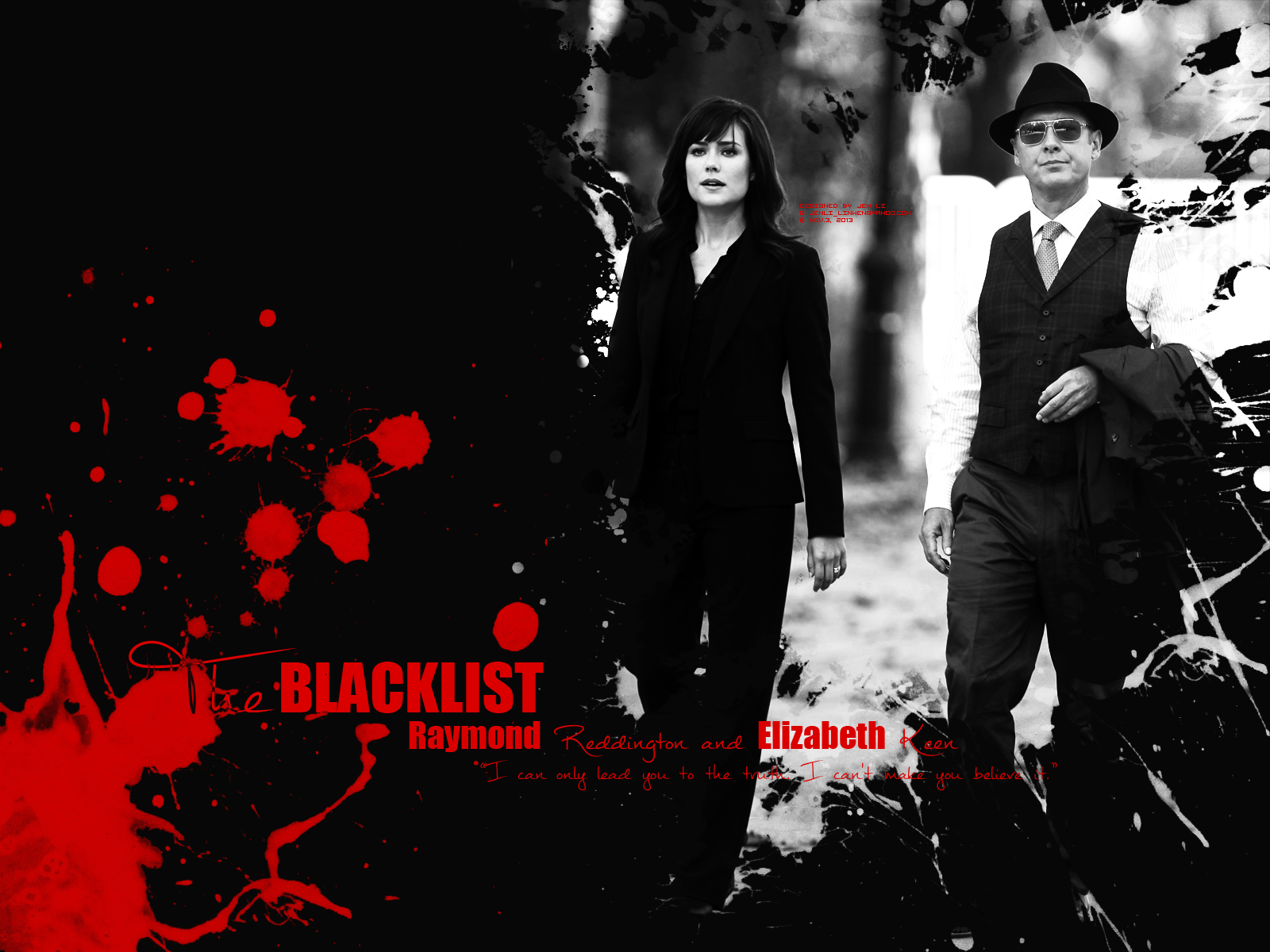 Red And Liz The Blacklist Wallpaper