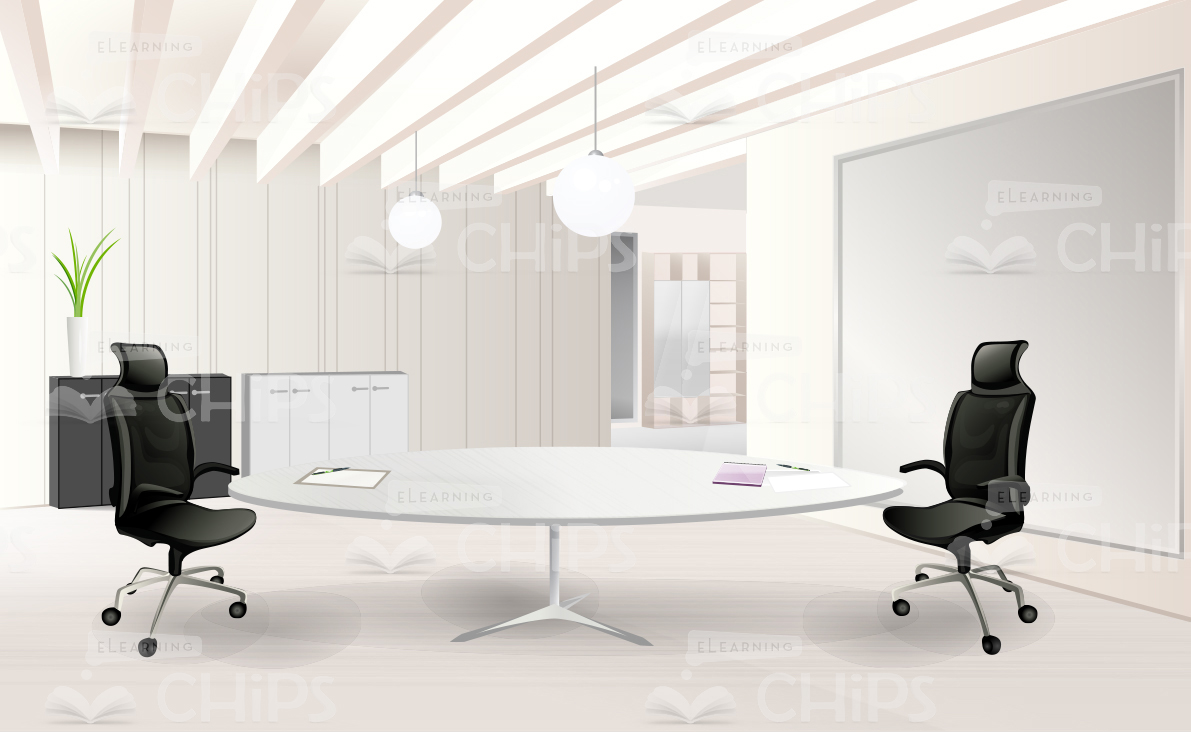 Conference Hall Vector Background