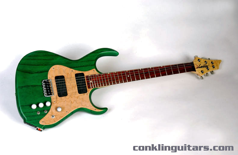 Green Quilted Maple Guitar Custom String