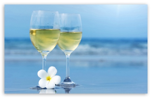White Wine Glasses HD Desktop Wallpaper High Definition Fullscreen
