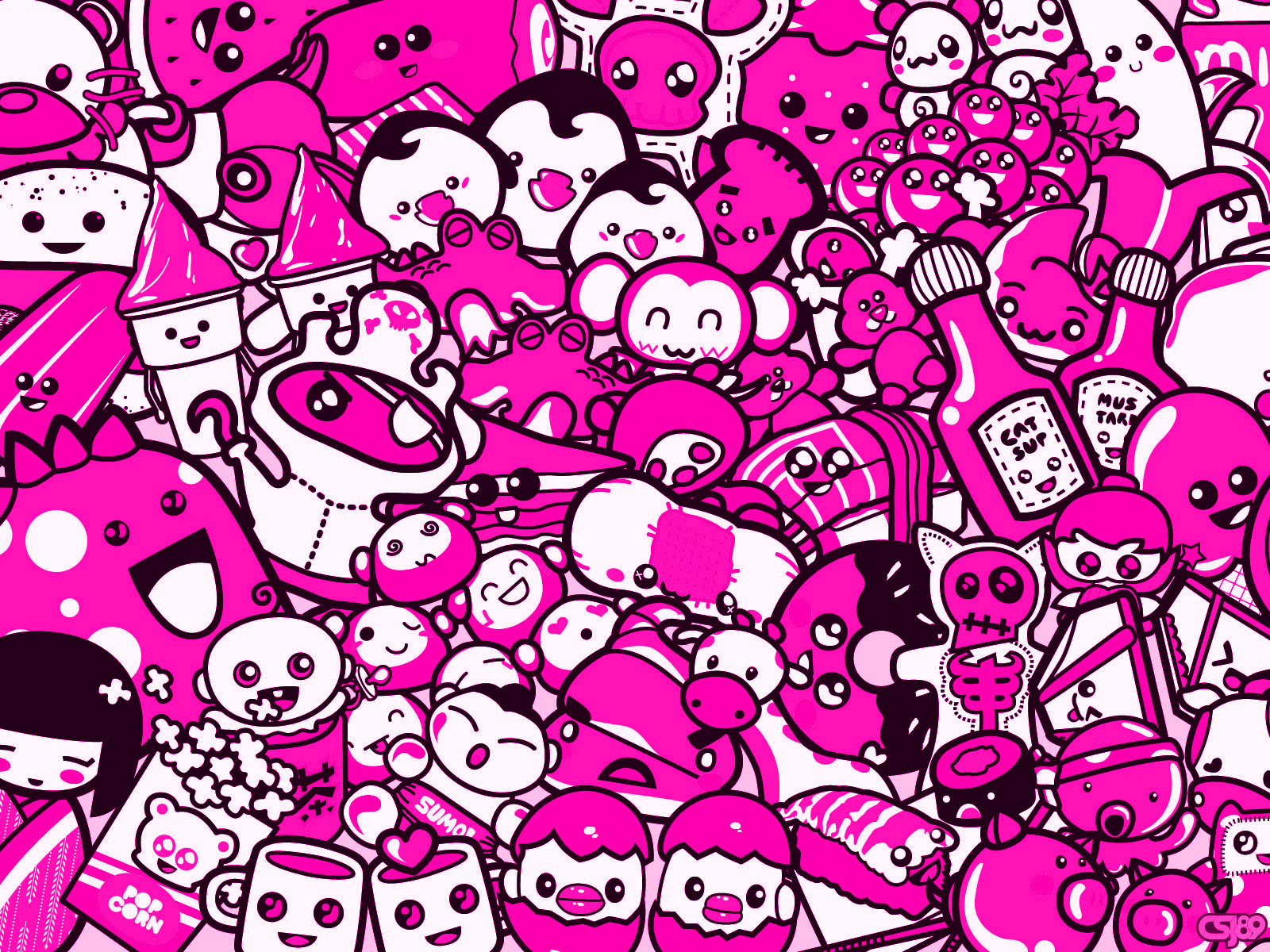 Cute Black And Pink Wallpaper 7 Desktop Background ...