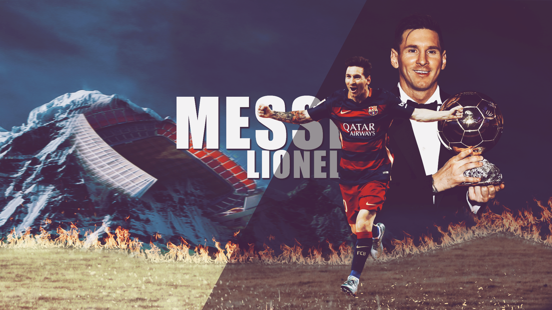 Lionel Messi Balon D Or Winner HD Wallpaper By