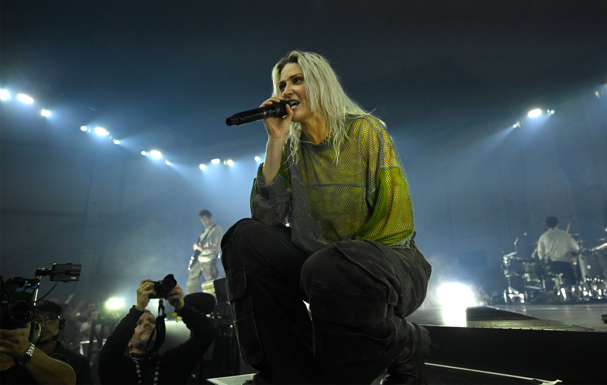 Emily Armstrong, lead singer of Dead Sara, performing live on stage
