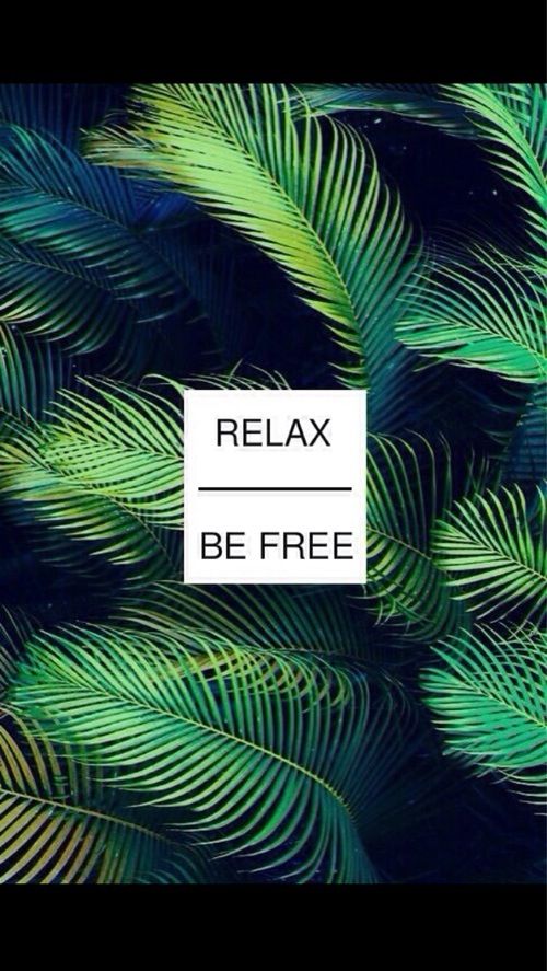 Relax And Be iPhone Wallpaper